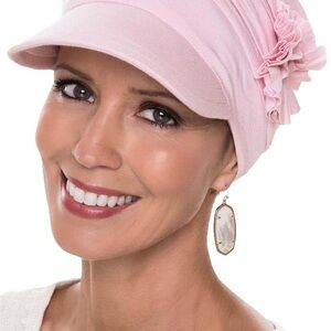 Elegant Pink and denim color  Women's Cap